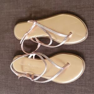 Light pink dressy sandals - practically new!
